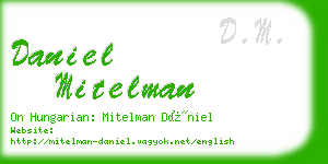 daniel mitelman business card